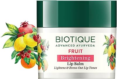Biotique Bio Fruit Whitening Lip Balm lightens & Evens-Out Lip Tones 12gm