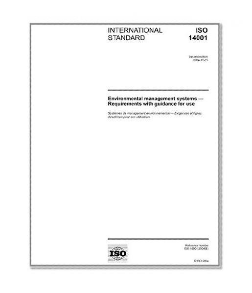 ISO 14001:2004, Environmental management systems - Requirements with guidance for use