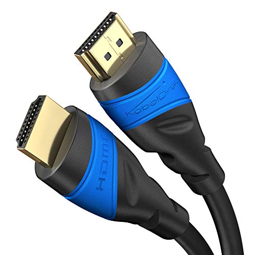 HDMI Cable 4K – 25ft – with A.I.S Shielding – Designed in Germany (Supports All HDMI Devices Like PS5, Xbox, Switch – 4K@60Hz, High Speed HDMI Cord with Ethernet, Black) – by CableDirect