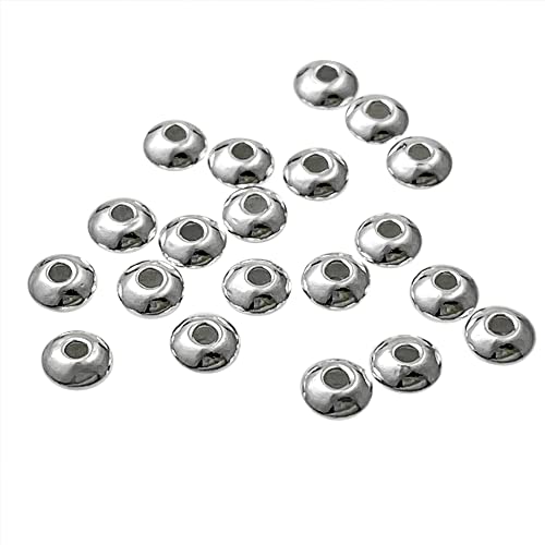 Book Cover 50 pcs .925 Sterling Silver Saucer Seamless Bead Spacer (3.5mm) / Findings/Bright