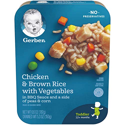Book Cover Gerber Graduates Chicken BBQ with Brown Rice, 6.6-Ounce (Pack of 8)