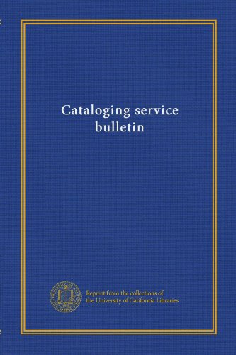 Cataloging service bulletin (no.43-50 (winter 1989-Fal)