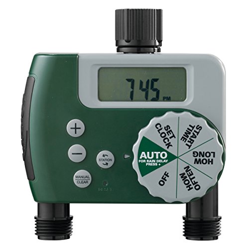 Book Cover Orbit 58910 Programmable Hose Faucet Timer, 2 Outlet, Green