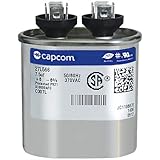 Genteq GENTEQ - C307L / 27L566! GE Capacitor Oval 7.5 uf MFD 370 Volt 27L566, 27L566S(Replaces Old GE# 97F9001, Z97F9001, 97F9001BX & 27L566BZ3), 7.5 MFD at 370 Volts