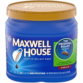 Maxwell House Original Medium Roast Ground Coffee Decaf (29.3 oz Canister)