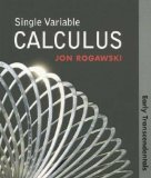 By Jon Rogawski - Single Variable Calculus: 1st (first) Edition