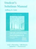 By Margaret L. Lial - Developmental Mathematics: Basic Mathematics and Algebra: 2nd (second) Edition