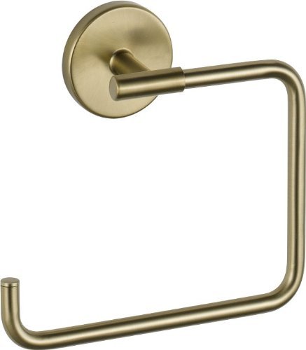 Book Cover Delta Faucet Bathroom Accessories 759460-CZ Trinsic Hand Towel Ring, Champagne Bronze