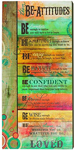 Abbey Gift 8" x 16" Teen Be-Attitudes Plaque, Multi