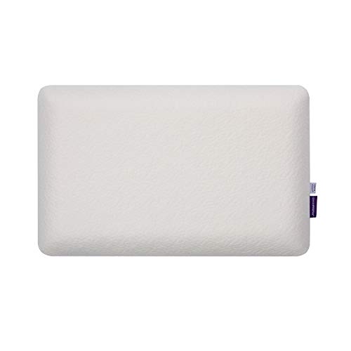 Clevamama ClevaFoam Baby Pillow for Newborn, Prevent Flat Head Syndrome, Breathable, for 0 - 12 months - White, 23x40 cm