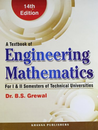 Textbook Of Engineering Mathematics (For I & II Sem Of Tech