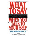 What to Say When you Talk To Yourself by Helmstetter,Shad. [1990] Paperback