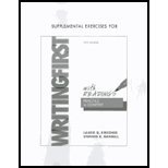 Supplemental Exercises for Writing First with Readings by Kirszner,Laurie G.; Mandell,Stephen R.. [2011,5th Edition.] Paperback