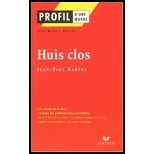 Huis Clos Sarte by Sartre,Jean-Paul. [2009] Paperback