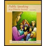 Public Speaking in a Diverse Society by Kearney,Pat; Plax,Timothy. [1999,2nd Edition.] Paperback