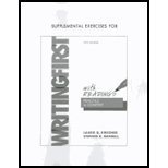 Supplemental Exercises for Writing First with Readings by Kirszner,Laurie G.; Mandell,Stephen R.. [2011,5th Edition.] Paperback
