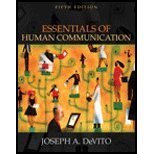 Essentials of Human Communication by DeVito,Joseph A.. [2004,5th Edition.] Paperback