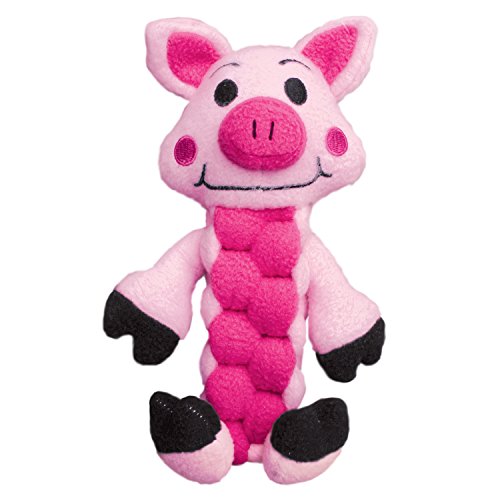 KONG Pudge Braidz Pig Dog Toy, Medium/Large