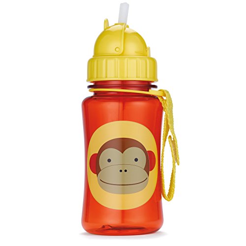 Skip Hop Straw Cup, Toddler Transition Sippy Cup, Monkey