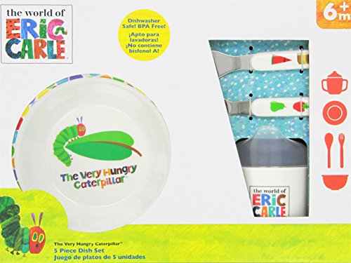 Book Cover World of Eric Carle, The Very Hungry Caterpillar Melamine Dish Set