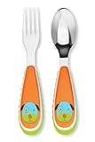 Skip Hop Toddler Utensil Set Fork and Spoon Set, Dishwasher Safe, Dog