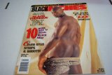 Black Inches Adult Gay Magazine "Cover Stud Strips!" Vol.1 #7 1995