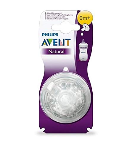 Book Cover Philips Avent Natural Nipple Newborn Flow - 6 Pack