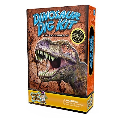 Book Cover Dinosaur Dig Science Kit – Dig Up and Collect 3 Real Dinosaur Fossils!