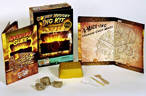 Book Cover Dig for Gold Science Kit â€“ Dig Up Real Pyrite Nuggets (Foolâ€™s Gold)