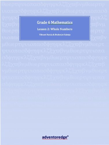 Grade 6 Mathematics Lesson 2 (iPad Math Learning Guides)