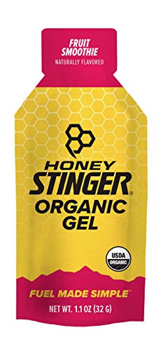 Honey Stinger Organic Energy Gel, Fruit Smoothie, Sports Nutrition, 1.1 Ounce (Pack of 24)