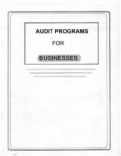 Internal Audit Programs for Businesses