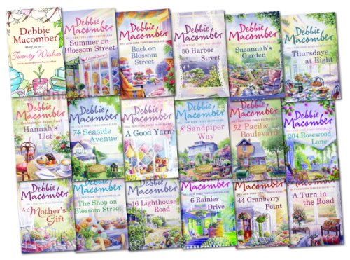 Debbie Macomber Collection 18 Books Collection Pack Set Cedar Cove, Blossom Street Series (Good Yarn, Twenty Wishes, Old Boyfriends, Thursdays at Eight, Hannah''s List, Falling for Christmas, 6 Rainier Drive, 50 Harbor Street, 44 Cranberry Point, 311 Peli