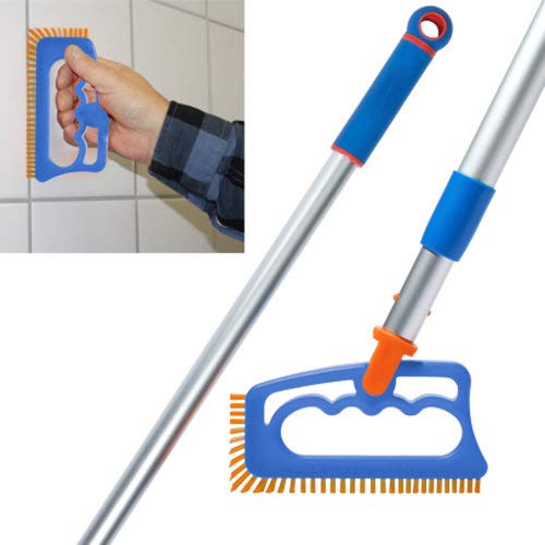 Book Cover Fuginator Scrub Brush for Tile and Grout: Stiff Nylon Bristle Scrubbing Brush - Bathtub and Shower Scrubber for Floor Joints and Tile Seams - Cleaning Brushes and Supplies for Bathroom and Kitchen