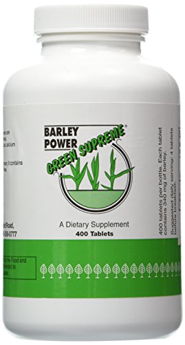 Book Cover Green Supreme Barley Power 400 Count Tablets
