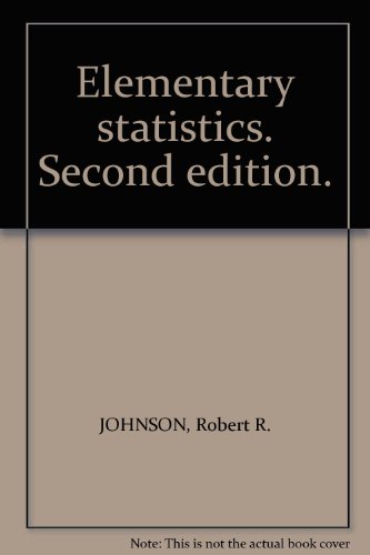 Elementary statistics. Second edition.