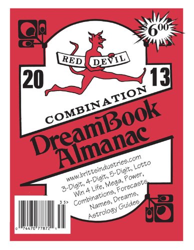 2013 Red Devil Dream Book - Lottery Book - Lottery