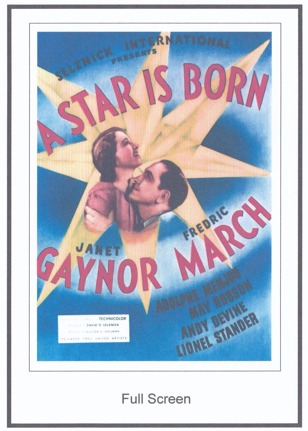 Book Cover A Star Is Born 1937