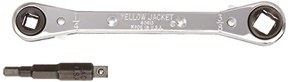 Jaune Veste 60610 Clé à cliquet avec adaptateur