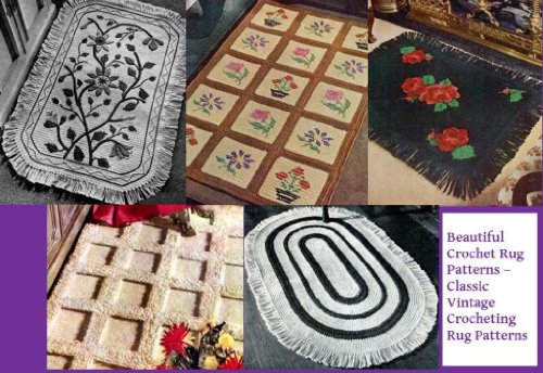 SchÃ¶ne Crochet Rug Muster - Classic Vintage Teppich Muster hÃ¤keln (German Edition)