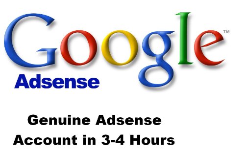 Genuine Adsense Account in just 3-4 Hours.