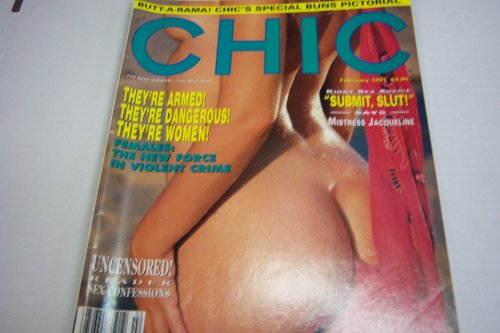 Chic Busty Adult Magazine "Butt-a-rama! Special Buns Pictorial" February 1991