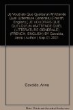 Je Voudrais Que Quelqu'un M'Attende Quel (Litterature Generale) (French Edition)