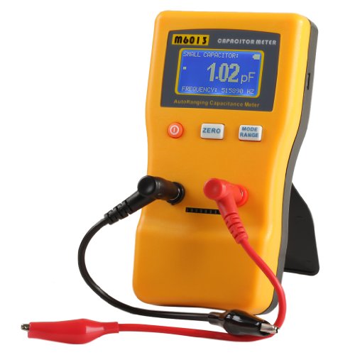 Jingyan M6013 Digital Auto Ranging Capacitance Meter Tester Capacitor Tester Rang from 0.01pF to 47000uF with Accuracy up to 0.01, Refresh Time up to 0.2s and High Resolution of 5 Digit