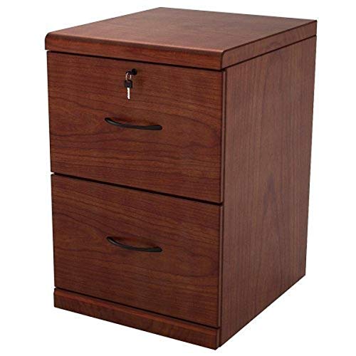 Book Cover Z-Line Designs 2-Drawer Vertical File Cherry Cabinet with Black Accents