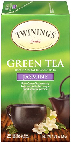 Book Cover Twinings of London Jasmine Green Tea Bags, 25 Count