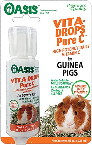 Book Cover OASIS #80254 Vita Drops-Pure C for Guinea Pig, 2-Ounce, Packaging may vary