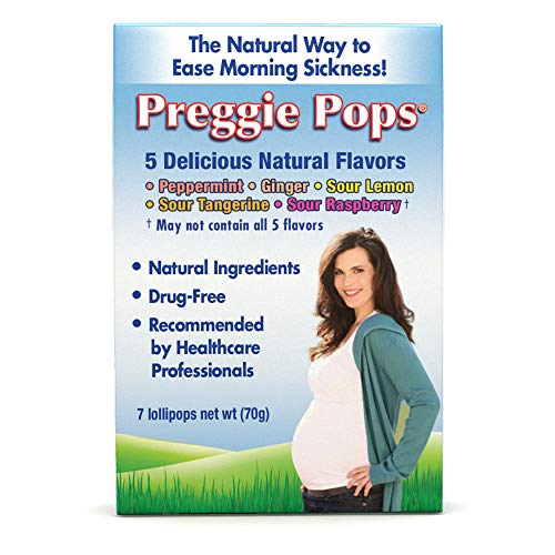 Three Lollies Preggie Pops Variety Pack for Morning Sickness Relief, 7 Count