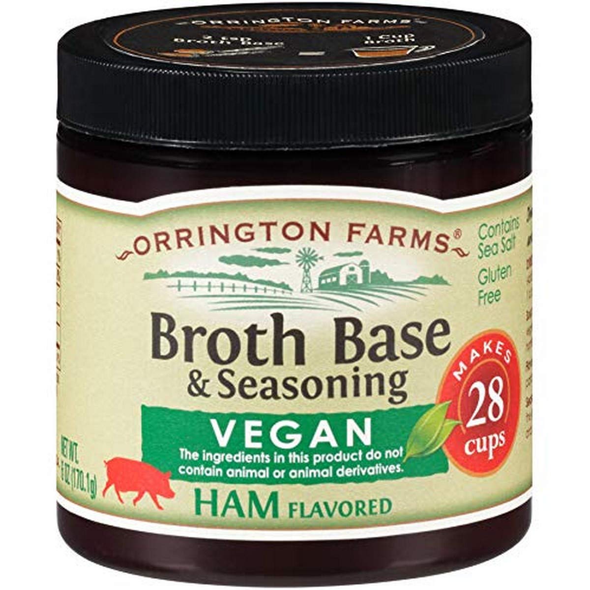 Book Cover Orrington Farms Vegan Ham Flavored Broth Base, 6 oz.