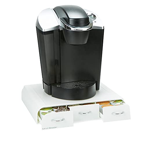 Mind Reader Anchor Coffee Pod Drawer, 12.25 x 13.5 x 2.5, White